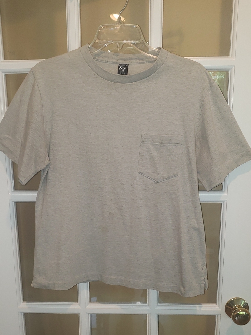 Vtg Lands End Super T- Classic Gray Shortt-Sleeve Tee Size: M (10-12)